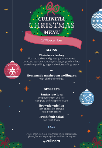 Christmas Menu WGS website